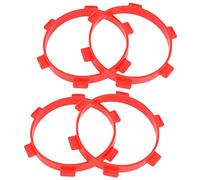 Pmandgk 4 Unidades Goma Neumáticos Adhesiva Diámetro 85 mm para RC Piezas 1/8 1/10 Short Course Truck Accesorios Herramientas Rojo