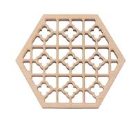 Pmandgk Accesorios de sonido en relieve hexagonales de madera