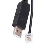 Pmandgk Adaptador de control serie USB un Rj11 Rj12 6P4C EQMOD para montaje en PC AzGti conexión para control manual, 1,8 m