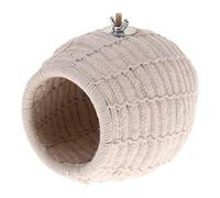 Pmandgk Cama de cría de pájaros con tejido de cuerda para periquitos, jaula de loro, perca, caja de anidación