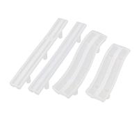 Pmandgk de 4 moldes de resina mango de bandeja, molde de fundición epoxi de silicona para manijas de puerta de gabinete, tiradores de barra de cajones, manualidades de Afrt