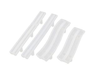 Pmandgk de 4 moldes de resina mango de bandeja, molde de fundición epoxi de silicona para manijas de puerta de gabinete, tiradores de barra de cajones, manualidades de Afrt