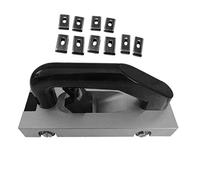 Pmandgk Hoja tipo U con ruedas de vinilo ranurado para suelos, herramienta de ranurado, herramienta de suelo de PVC, soldadura de vinilo de PVC, kit de soldadura de plástico