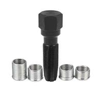 Pmandgk Kit de reparación de rosca de bujía de 14 mm, kit de herramientas de reroscado, grifo de escariador M14x1.25