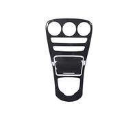 Pmandgk Para Mercedes- Clase C W205 GLC X253 coche consola central panel decoración ABS fibra de carbono etiqueta (sin reloj)