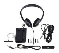 Pmandgk Violín Eléctrico Silencioso Eq Piezo Auriculares y Juego de Cables Orificio para Enchufe