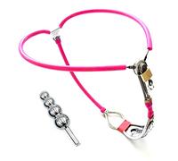 PMBNCF Cinturón de castidad SM for mujer con tapón vaginal extraíble, diseño de candado de acero inoxidable, cinturón de castidad for mujer, conjunto de bondage, bragas de castidad for sexo femenino(P
