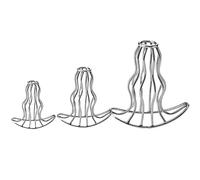 PMBNCF Espéculo hueco de acero inoxidable, dilatador anal vaginal, dilatador anal unisex, expansor anal erótico de metal, espéculo vaginal BDSM, juguetes sexuales for parejas, hombres y mujeres.(3piec