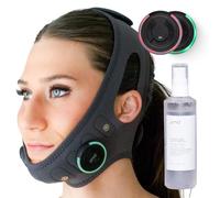 PMD Beauty SMAS - Banda de masaje de elevación - Banda de compresión premium con tecnología de tonificación facial y contorno manos libres - con ampolla de colágeno para levantamiento