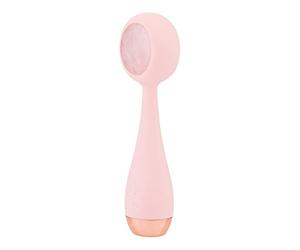 PMD Clean Pro RQ - Dispositivo de limpieza facial inteligente con cepillo de silicona y masajeador antienvejecimiento ActiveWarmth con piedras preciosas de cuarzo rosa, impermeable, vibración
