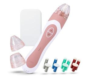 PMD Personal Microderm Elite Pro - Máquina de microdermoabrasión en casa con kit para cara y cuerpo - Cristales exfoliantes y succión al vacío para piel fresca y radiante - Tres opciones de velocidad