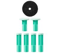 PMD Personal Microderm Replacement Discs - Incluye 4 discos pequeños para la cara, 2 discos grandes para el cuerpo y 1 filtro - Para usar con Classic, Plus, Pro y Man - Sensibilidad Moderada/Verde