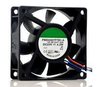 PMD2407PTB1-A 7020 24V 4.3W/5.0W Inverter Cooling Fan,7CM 3-Wire 3-Pin Industrial Fan