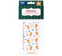 PME 12 Papeles Encerados para Envoltura Navideña - Hombre de Jengibre