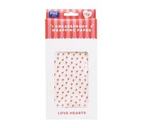 PME 12 Papeles Encerados para Envolver de San Valentín - Corazones de Amor