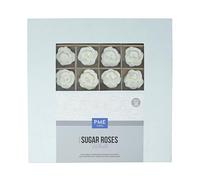 PME 4mm Rosas de Azúcar para Decoración de Pasteles, Set de 36 (Blanco)