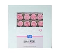 PME 4mm Rosas de Azúcar para Decoración de Pasteles, Set de 36 (Rosa)