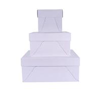 PME Baking Essentials - Caja Cuadrada para Tartas de 38 cm (15 pulgadas), Juego de 3