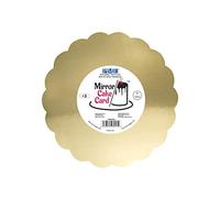 PME Bandeja Espejo para Tarta - Festoneada Dorada 203 mm (8 Pulgadas), Paquete de 3