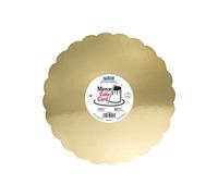 PME Bandeja Espejo para Tarta - Festoneada Dorada 254 mm (10 Pulgadas), Paquete de 3