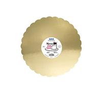 PME Bandeja Espejo para Tarta - Festoneada Dorada 305 mm (12 Pulgadas), Paquete de 3