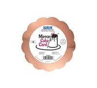 PME Bandeja Espejo para Tarta - Festoneada Oro Rosa 152 mm (6 Pulgadas), Paquete de 3