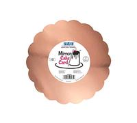 PME Bandeja Espejo para Tarta - Festoneada Oro Rosa 203 mm (8 Pulgadas), Paquete de 3