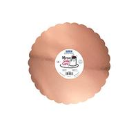 PME Bandeja Espejo para Tarta - Festoneada Oro Rosa 305 mm (12 Pulgadas), Paquete de 3