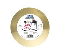 PME Bandeja Espejo para Tarta - Redonda Dorada 152 mm (6 Pulgadas), Paquete de 3