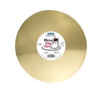 PME Bandeja Espejo para Tarta - Redonda Dorada 254 mm (10 Pulgadas), Paquete de 3