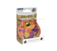 PME BC809 Cápsulas Forradas de Aluminio-Brujas Malvadas de Halloween, Rosa, Amarillo, Púrpura, Multicolor, Negro, Verde