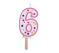 PME CA086 Número Vela, Rosa, 2.5 Inches