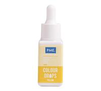 PME Cake Colour Drops Amarillos | Colorante Alimentario a Base de Aceite (20 ml)
