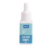 PME Cake Colour Drops Azules | Colorante Alimentario a Base de Aceite (20 ml)