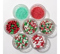 PME Cake Sprinkles Clásicos Surtidos | Decoraciones Comestibles para Tartas y Cupcakes Brillantes | Pack de 7 (42g / 1.48oz)