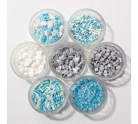 PME Cake Sprinkles Escarchados Surtidos | Decoraciones Comestibles para Tartas y Cupcakes Brillantes | Pack de 7 (42g / 1.48oz)