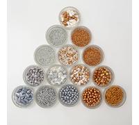 PME Cake Sprinkles Metálicos Surtidos | Decoraciones Comestibles para Tartas y Cupcakes Brillantes | Pack de 30 (180g / 6.35oz)