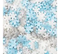PME Cake Sprinkles Navideños Charms | Copos de Nieve (25g / 0.9oz) | Decoraciones Comestibles Festivas para Tartas, Cupcakes y Repostería de Invierno