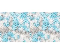 PME Cake Sprinkles Navideños Charms | Copos de Nieve (25g / 0.9oz) | Decoraciones Comestibles Festivas para Tartas, Cupcakes y Repostería de Invierno (Paquete de 2)