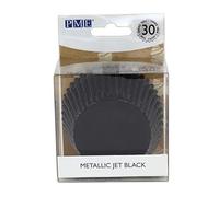 PME Cápsulas para Hornear Metálicas - Negro Azabache, Pack de 30