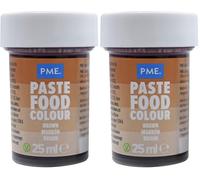 PME Colorante en Pasta Marrón de Osito de Peluche 25 g (Paquete de 2)