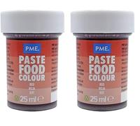 PME Colorante en Pasta Rojo Baya 25 g (Paquete de 2)
