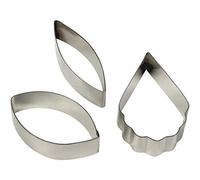 PME Cortadores de Acero Inoxidable de Pétalos de Orquídea, Juego de 3