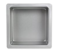PME Cuadrado Molde para Pastel de Aluminio, Plateado, 9 x 9 x 4 Pulgadas
