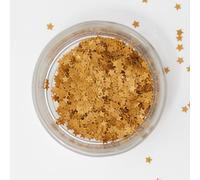 PME Decoraciones Comestibles con Purpurina en Forma de Estrellas Doradas | Brillo Reluciente para Tartas, Cupcakes, Donuts, Postres y Helados (1 g / 0.03 oz)