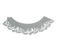 PME Envolturas para Cupcakes de Acebo Plateado, Paquete de 12