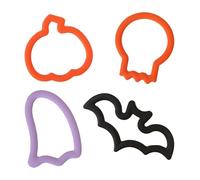 PME Halloween Cortadores de Galletas con Agarre Suave (Set de 4)