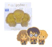 PME HPC401 Potter Cortador y Marcador de Galletas, Harry, Ron & Hermione, Plastic, Multicolor