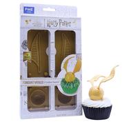 PME HPG612 Harry Potter Molde para Fondant, Set de 4, Quidditch Golden Snitch, Plastic