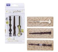 PME Harry Potter Set de 3 Toppers Comestibles para Cupcakes, Varitas